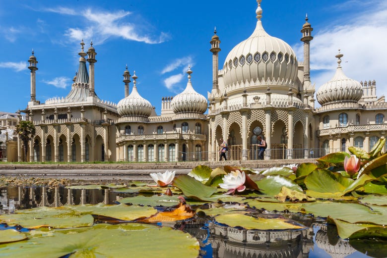 The extravagant Royal Pavilion at Brighton