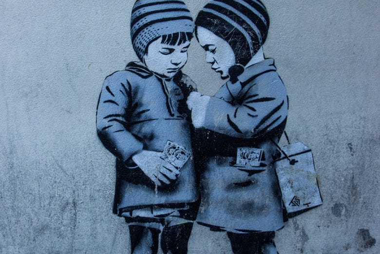 Grafiti de Banksy