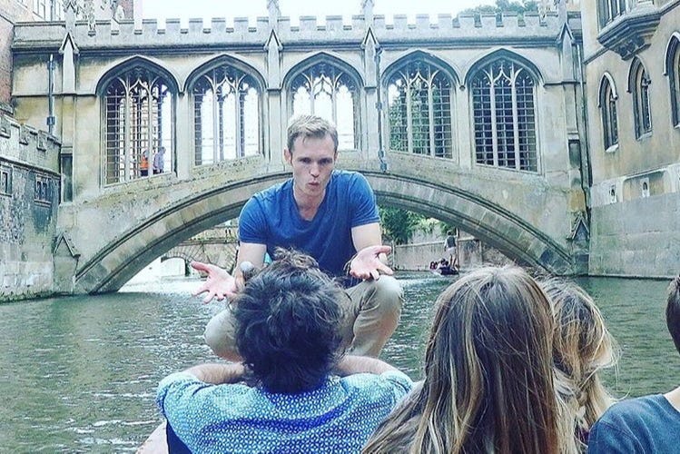 Cambridge's famous boats, known as punts