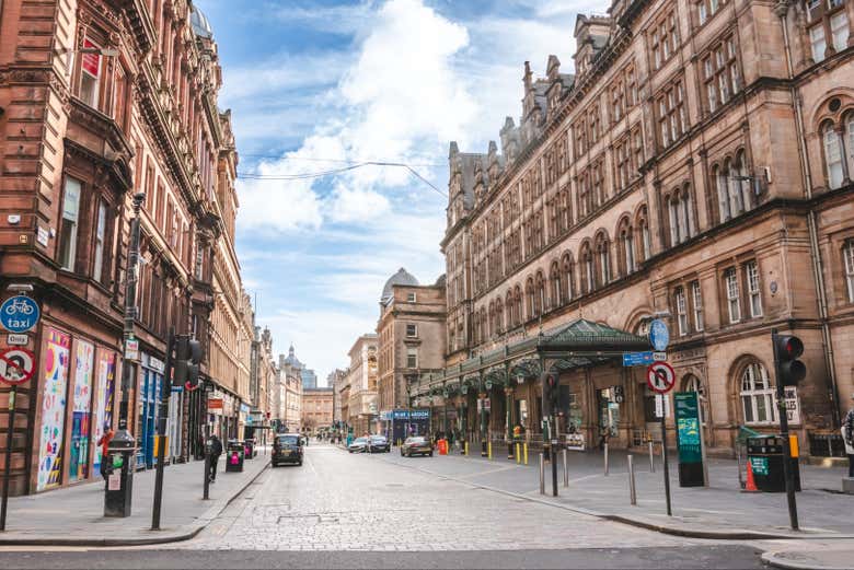 Recorriendo las calles de Glasgow