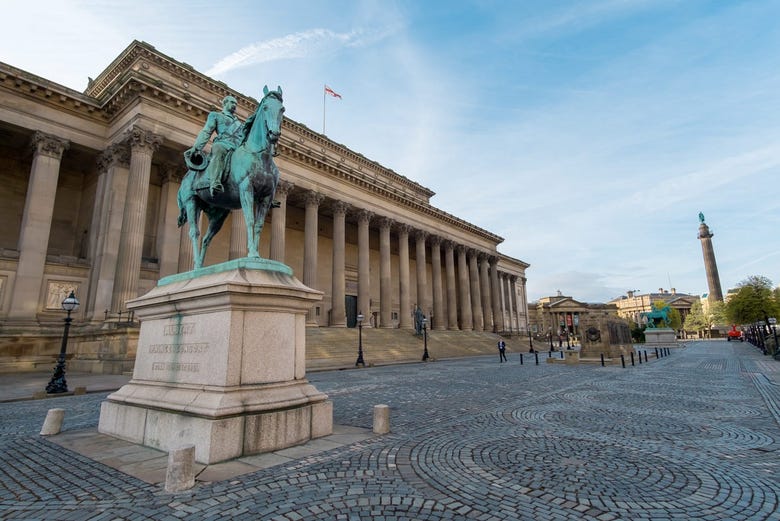 Statue of Prince Albert at St. George's Hall