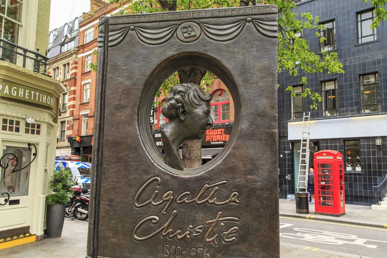 Hommage à Agatha Christie à Covent Garden