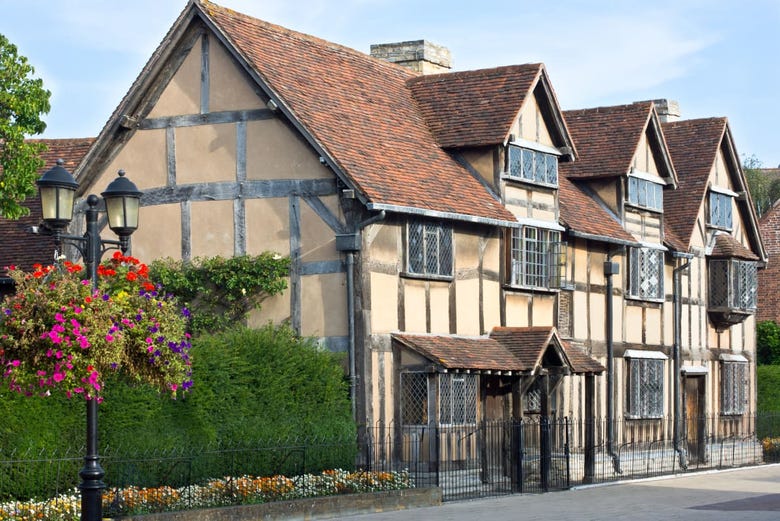 A casa de Shakespeare em Stratford-upon-Avon