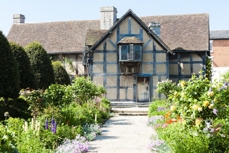 A casa de Shakespeare em Stratford-upon-Avon