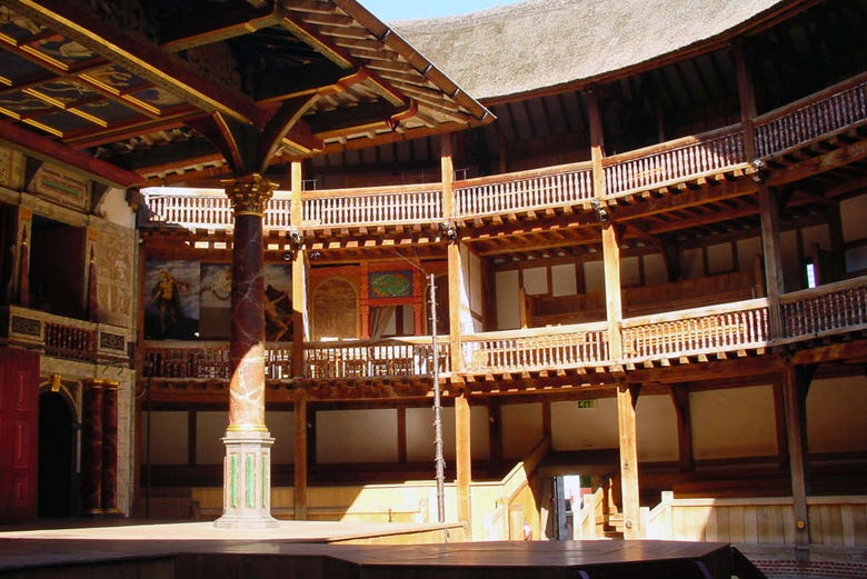 Intérieur du Shakespeare's Globe Theatre