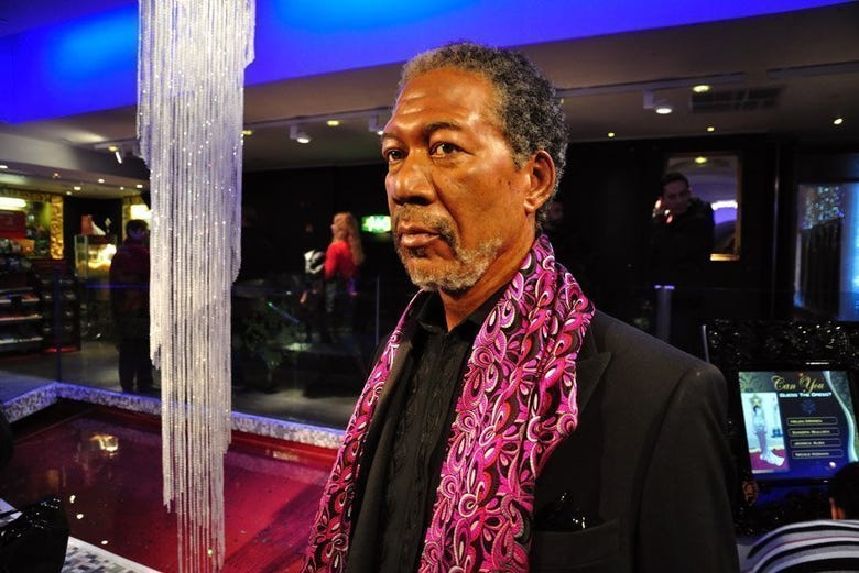 Morgan Freeman nel Madame Tussauds