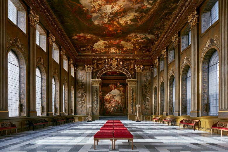 Painted Hall, the most visited room