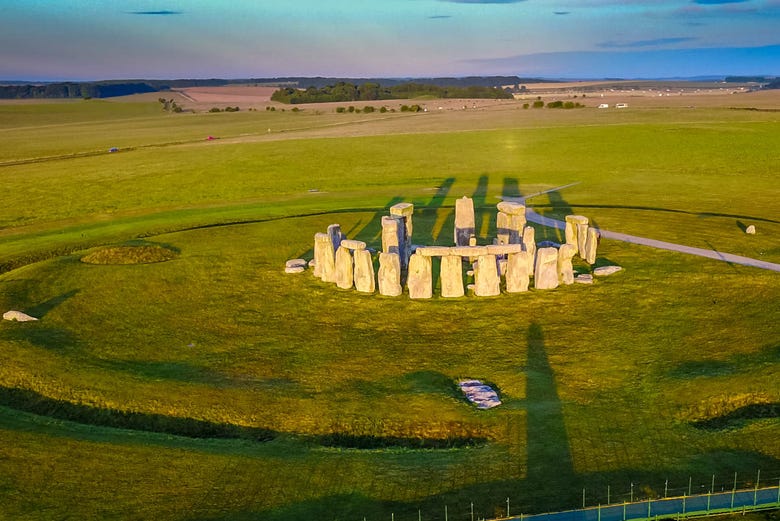 The incredible megalith of Stonehenge at sunset