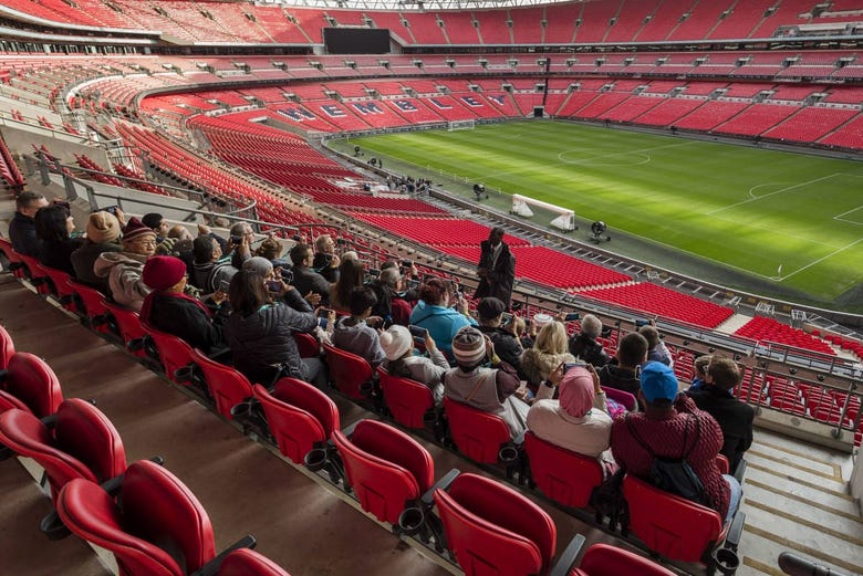 Visitando o estádio de Wembley de Londres