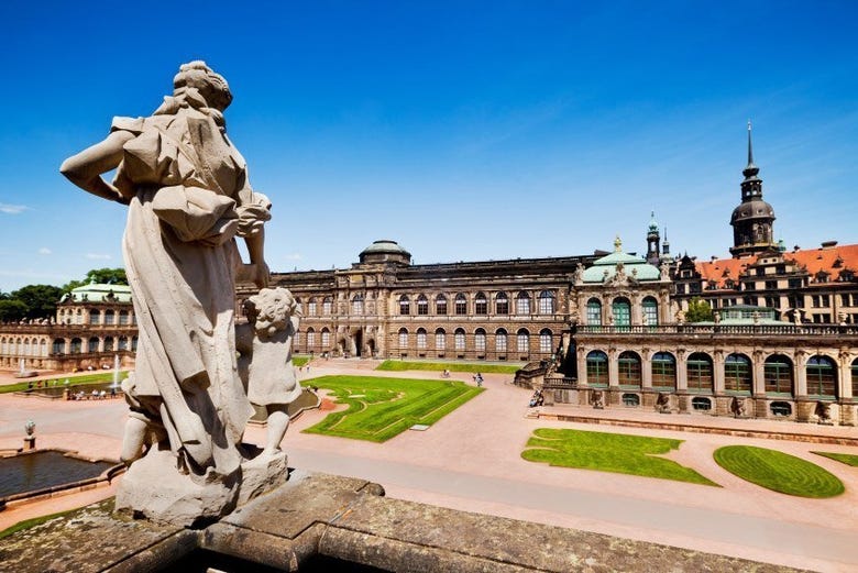 Lo Zwinger, uno dei palazzi più famosi di Dresda