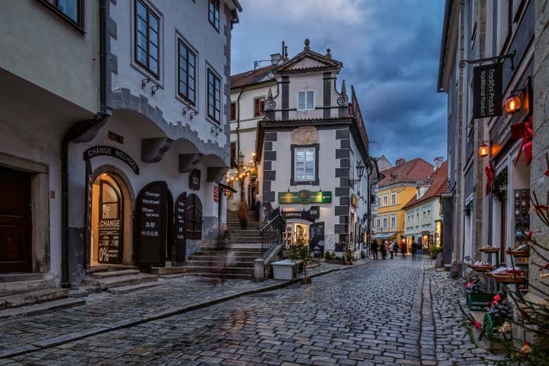 Recorriendo las calles de Cesky Krumlov