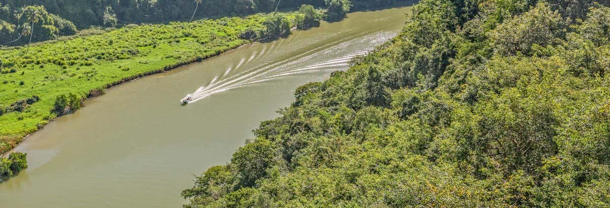 Plantações de cana-de-açúcar e Higüey + Passeio de barco pelo rio Chavón