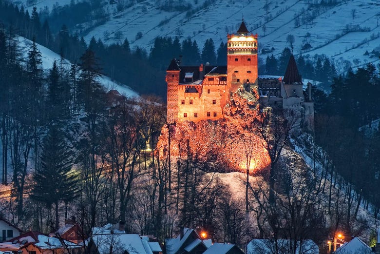 Il Castello di Dracula al tramonto
