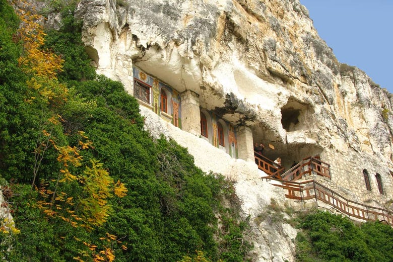 The cliff-face Basarbovo Monastery