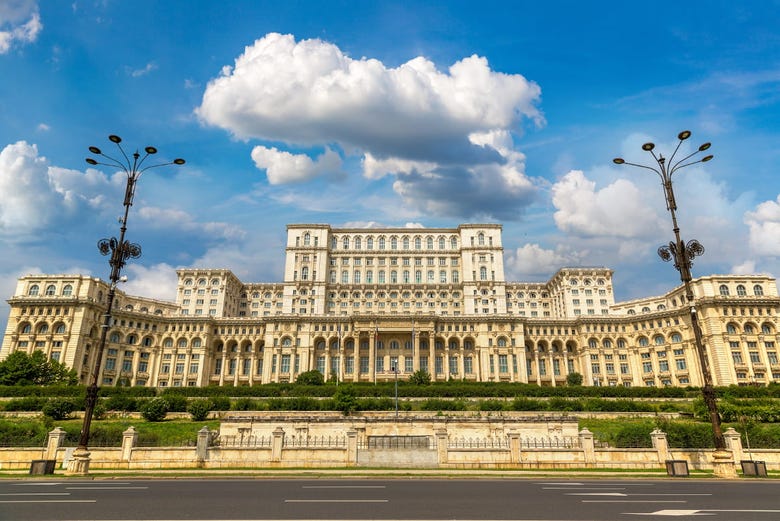 Romanian Parliament building in Bucharest