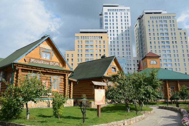 Antiguas casas tártaras en Kazán