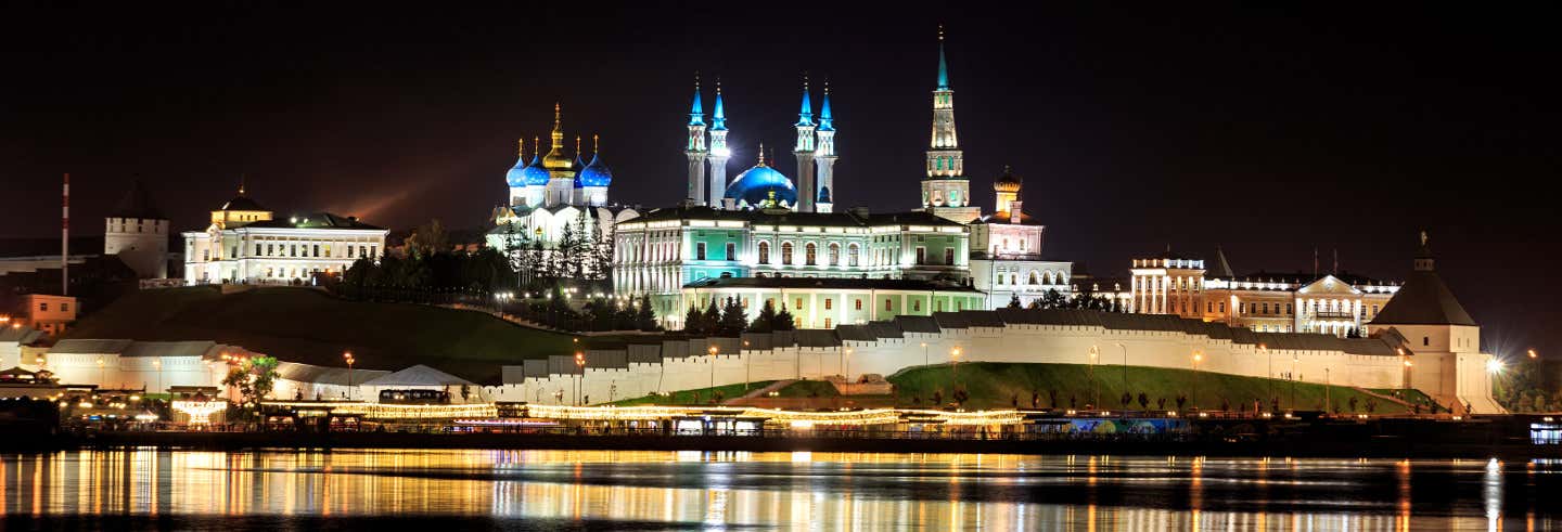 Tour nocturno por el Kazán iluminado