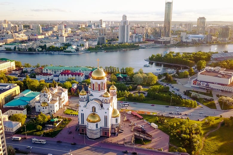Panoramica di Ekaterimburg