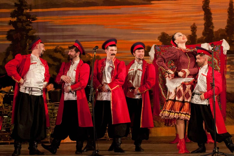 Russian cossack folk show