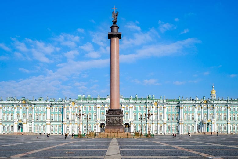 Alexander Column, in Palace Square