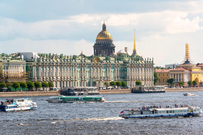 Boat tour of St. Petersburg