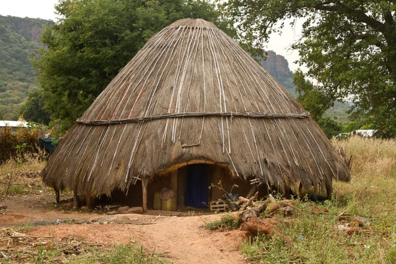 Casa típica de los poblados 