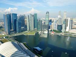 Marina Bay Sands, vue depuis le Skypark