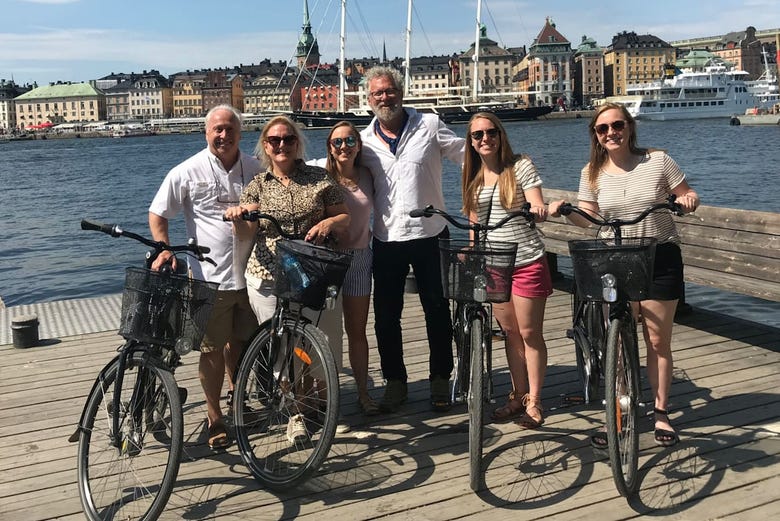 Cycling around Stockholm