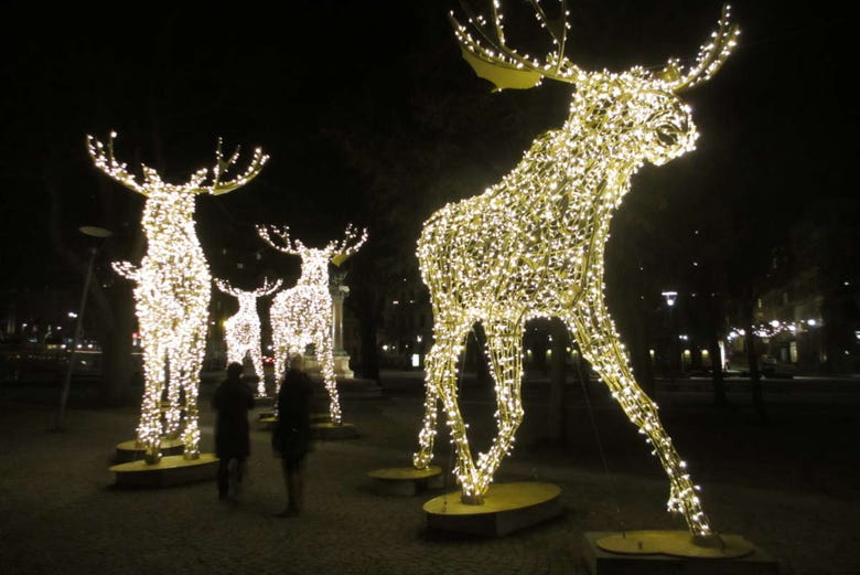 Christmas lights in Stockholm
