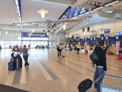 Interior del Aeropuerto de Skavstav