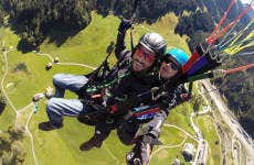 Paragliding in the Swiss Alps