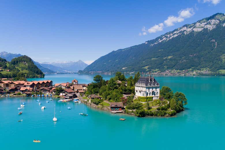 City Of Brienz On Lake Brienz Near Interlaken, Switzerland