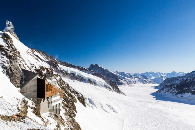 Passo de montanha Jungfraujoch