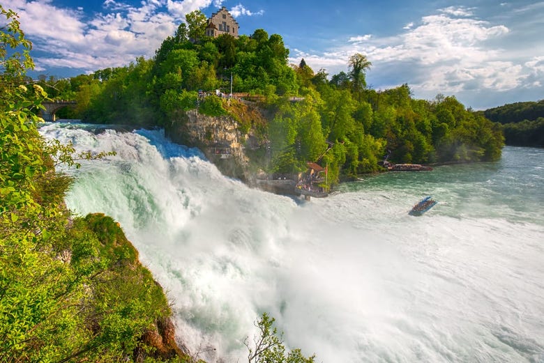 Rhine Falls, the largest waterfalls in Europe