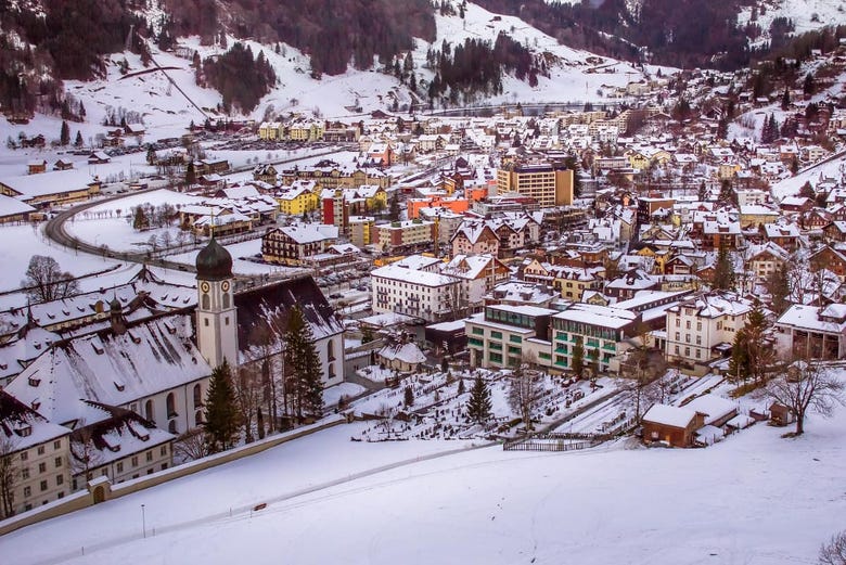 The Alpine town of Engelberg