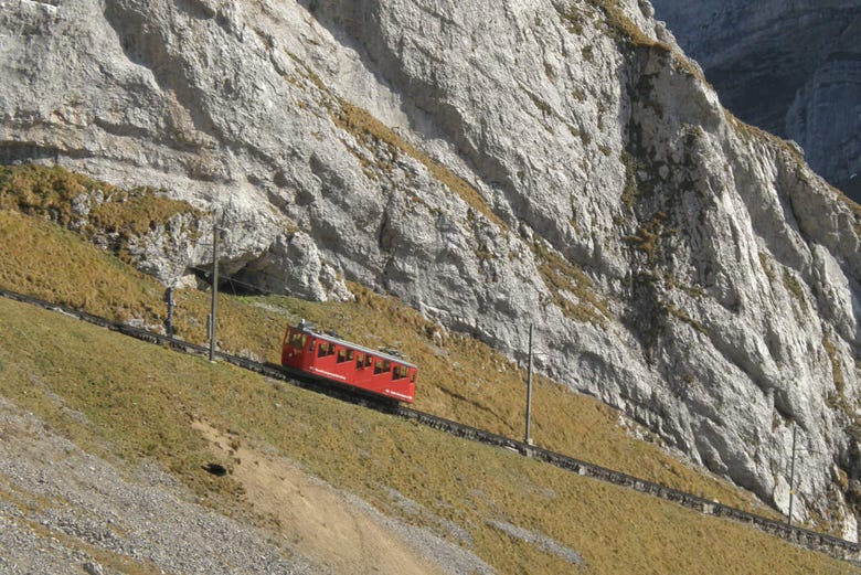 The steepest cogwheel train in the world