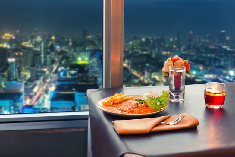 Cena con vista su Bangkok