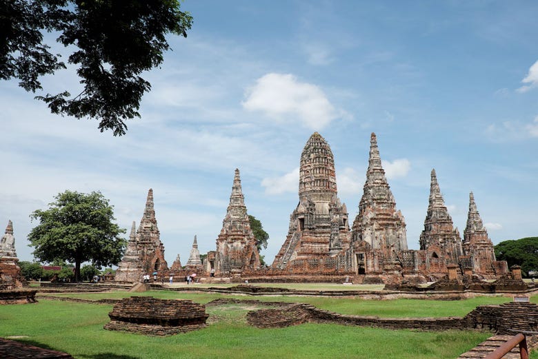 Templo de Chai Wattanaram, na antiga cidade de Ayutthaya