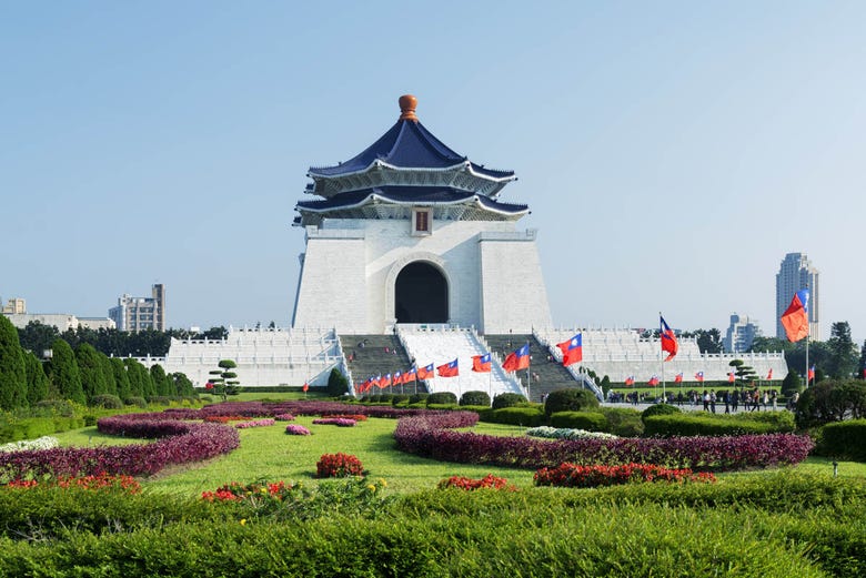 Vista panoramica del memoriale di Chiang