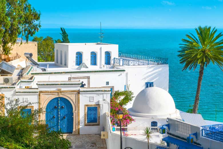 Vistas de la costa de Sidi Bou Said
