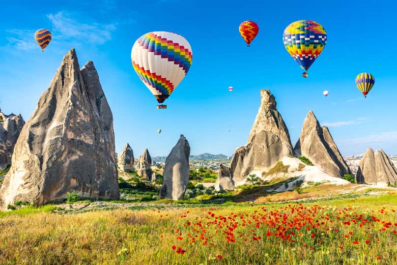 Disfrutando de la Capadocia desde las alturas