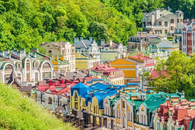 Casas típicas em Kiev