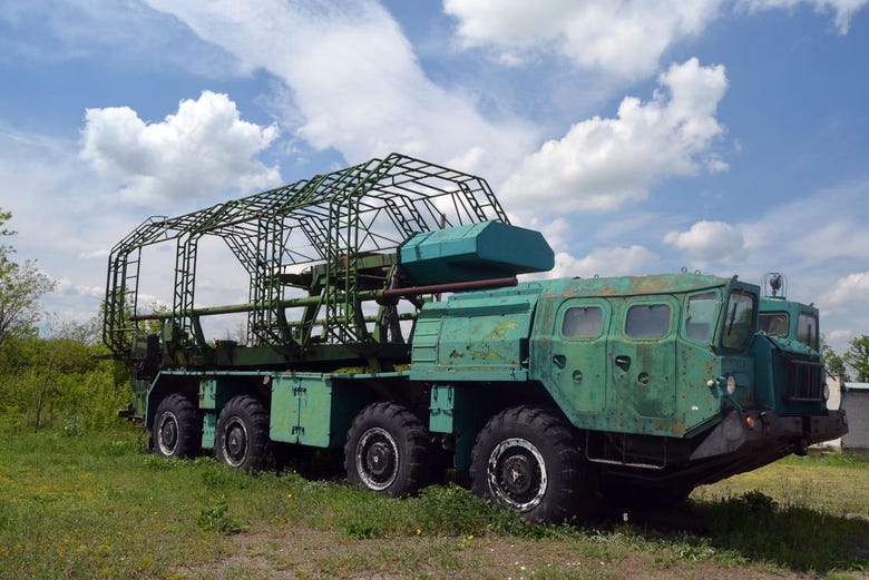 Camion transportant le missile SS-18 Satan