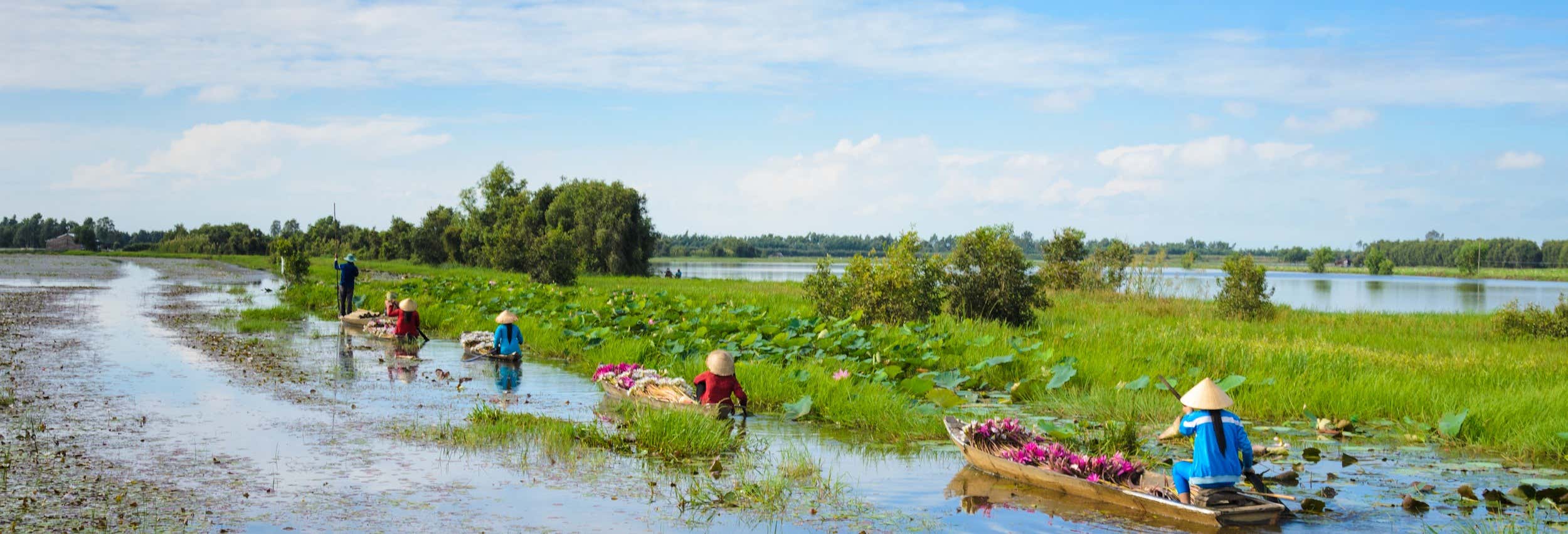 Excursión por el delta del Mekong en lancha rápida