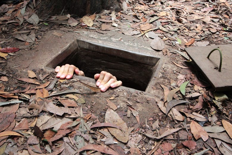 The Cu Chi Tunnels were used in the war