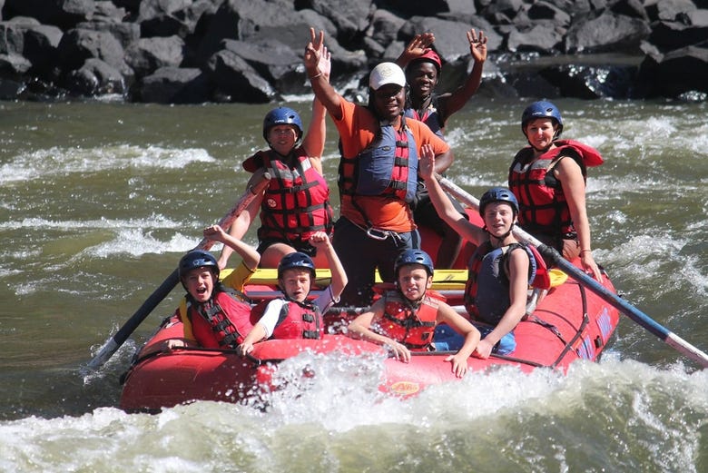 Rafting no rio Zambeze